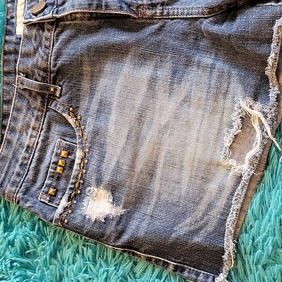 Bobstore Brazilian Denim Shorts with Rivets Size US8 - Picture 2 of 7